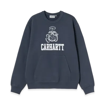 Carhartt WIP Pond Corps Sweat "Blue"
