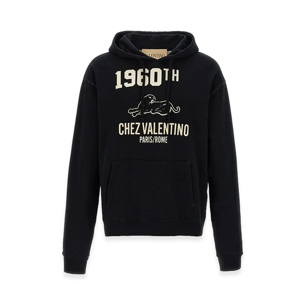 Valentino Printed Garavani Hoodie "Black"