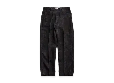 NICENESS N.Morley Printed Canvas Frisco Trousers "Black"