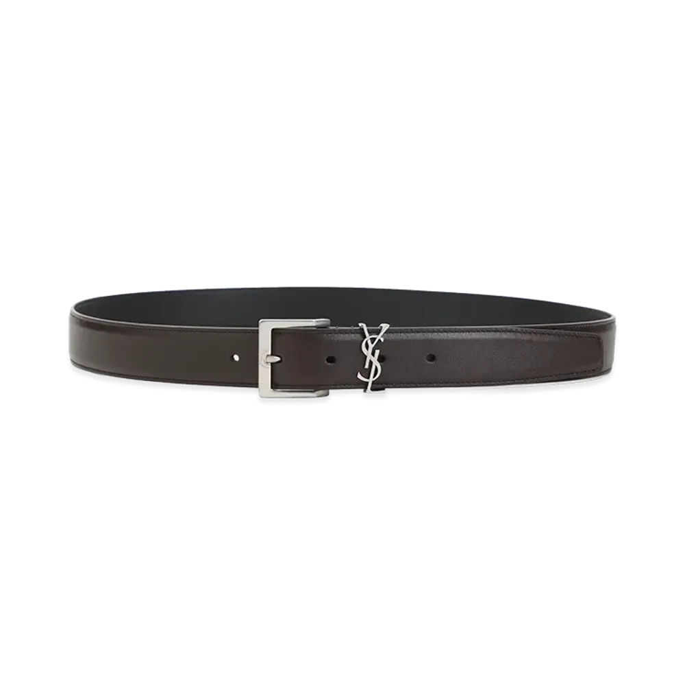 Saint Laurent "Cassandre Vadim" Belt "Brown"