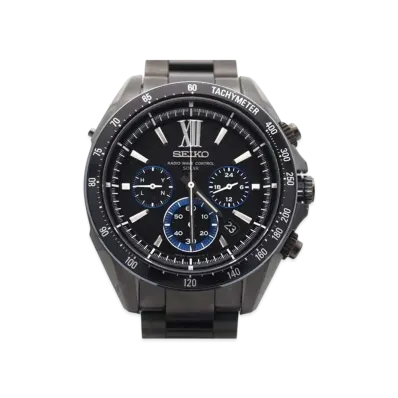 SEIKO Brights Solar Radio Chronograph "Black" SAGA109