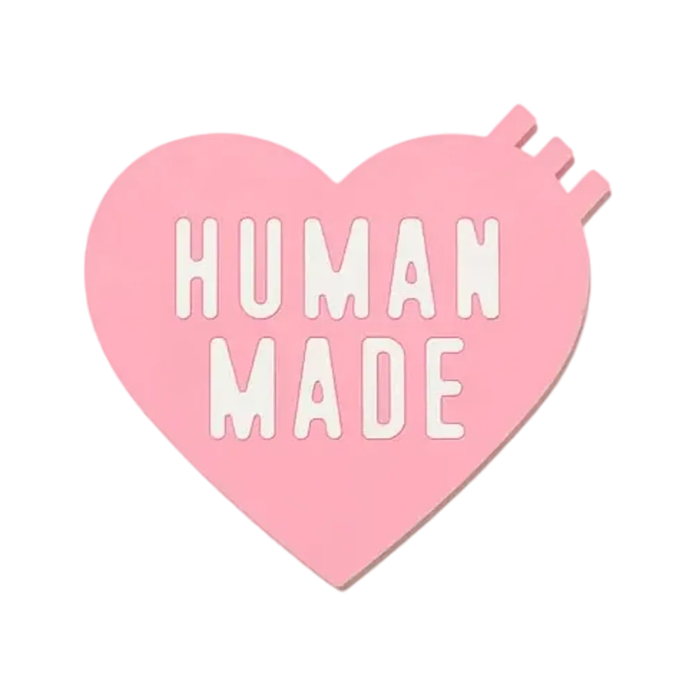 HUMAN MADE Heart Rubber Coaster "Pink"