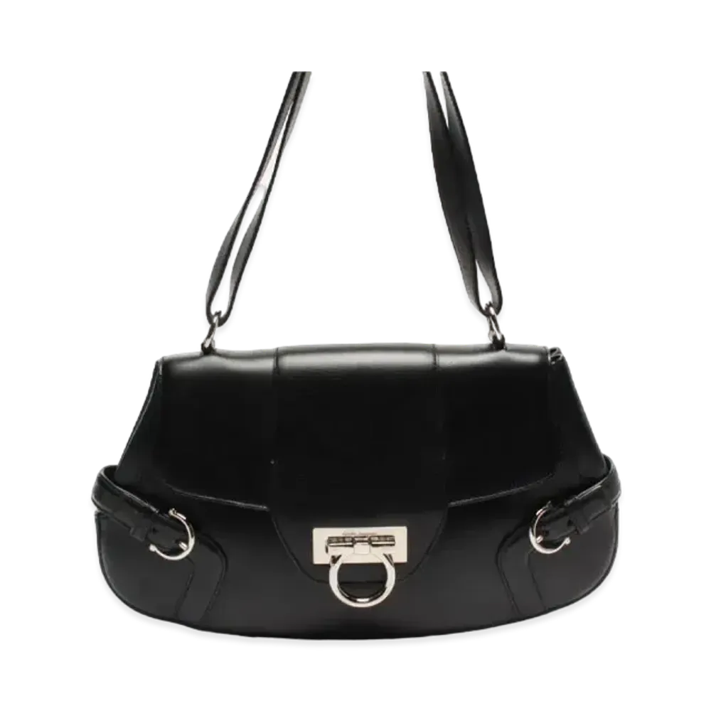 Salvatore Ferragamo Leather Shoulder Bag Gantino 
