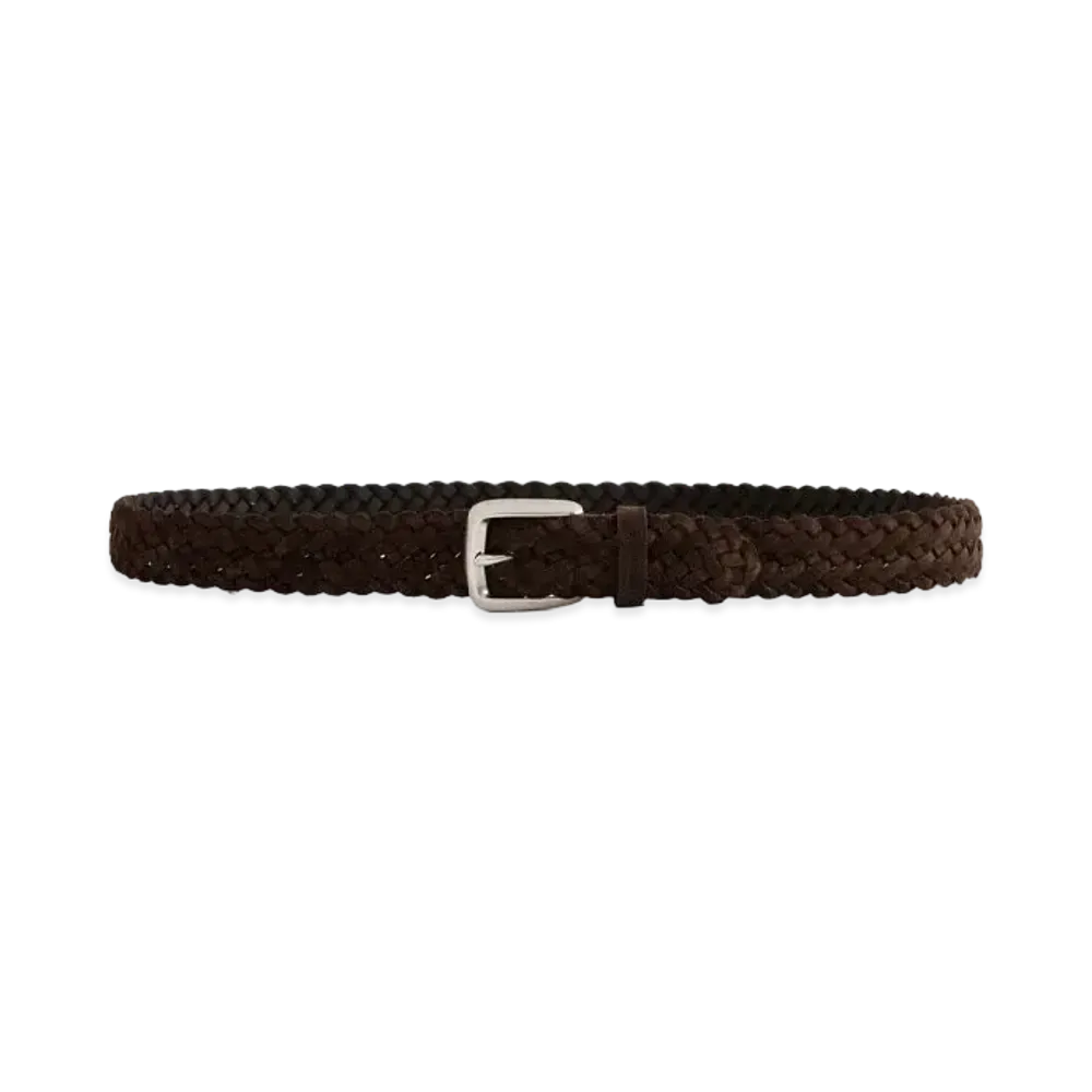 Aime Leon Dore Braided Suede Belt "Brown"