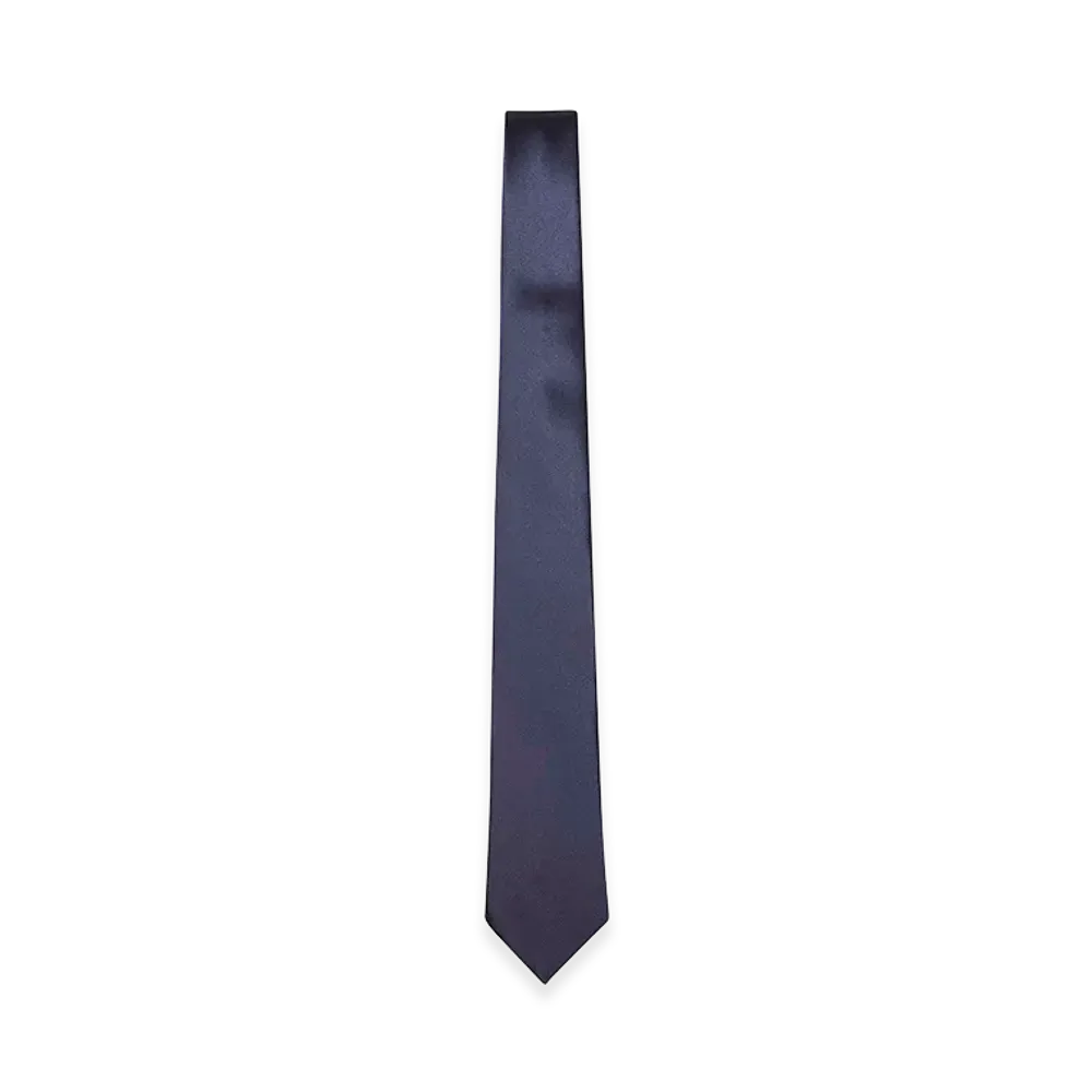 Saint Laurent Midnight Satin Tie "Blue"