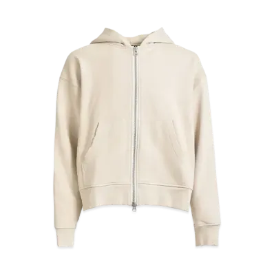 BREATH Newrich Short Zip Hoodie "Beige"
