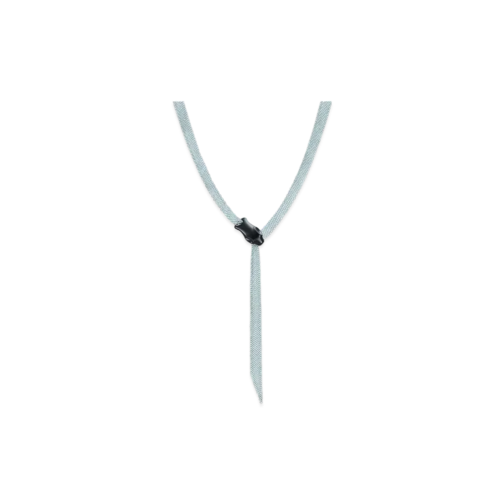 Tiffany & Co. Elsa Peretti Snake Necklace "Silver/Black"
