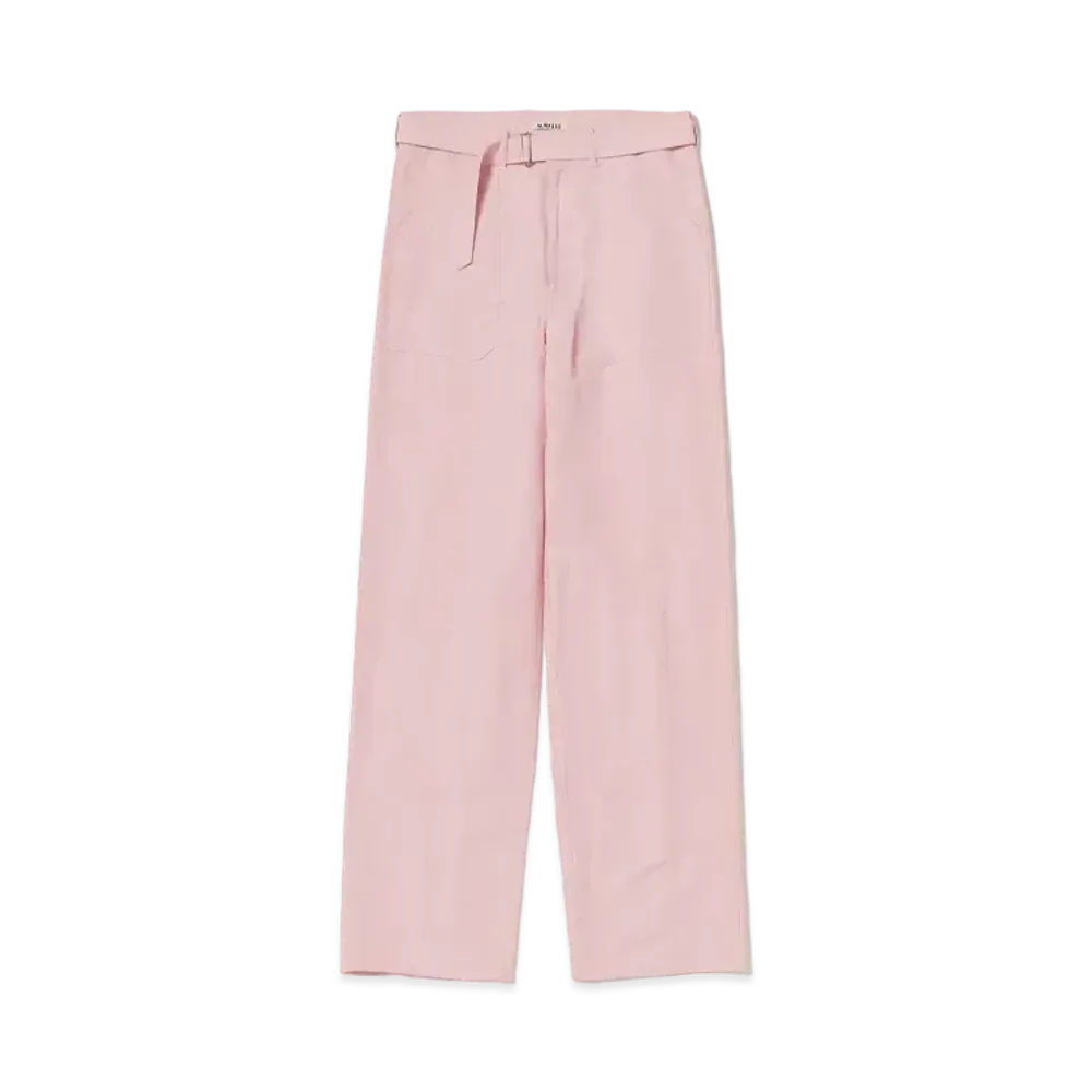 AURALEE High Density Finx Linen Weather Pants "Pink"