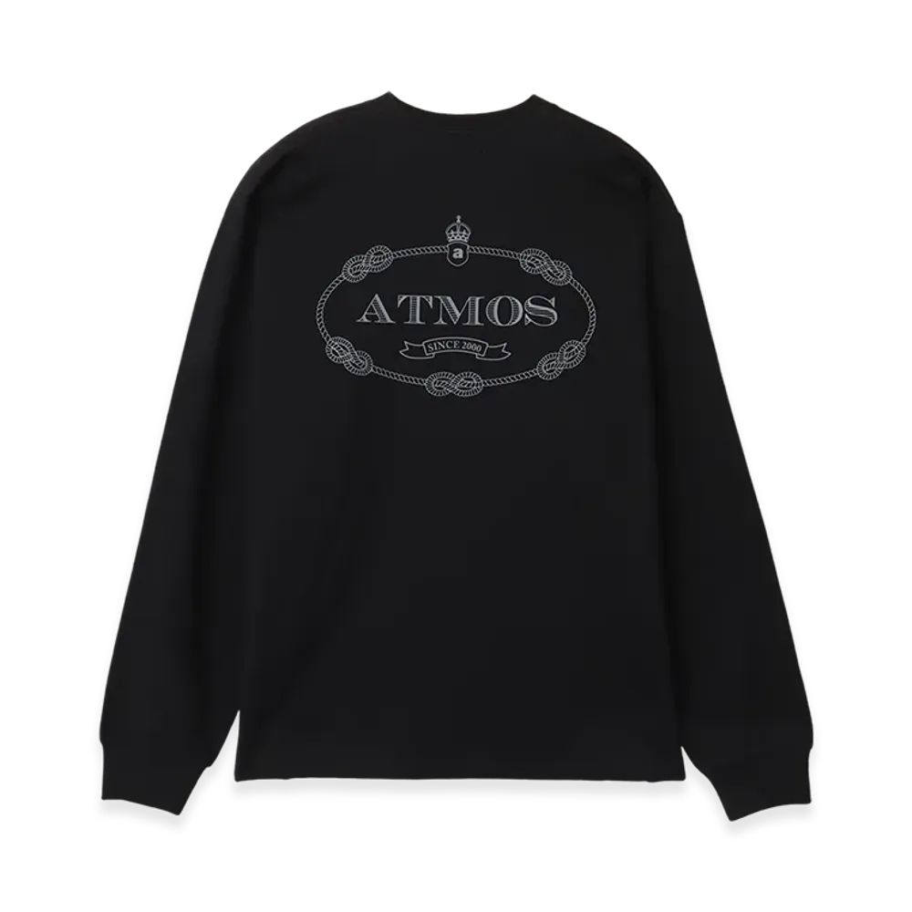 atmos Emblem Logo LS T-shirt "Black"