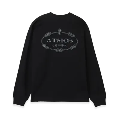 atmos Emblem Logo LS T-shirt "Black"