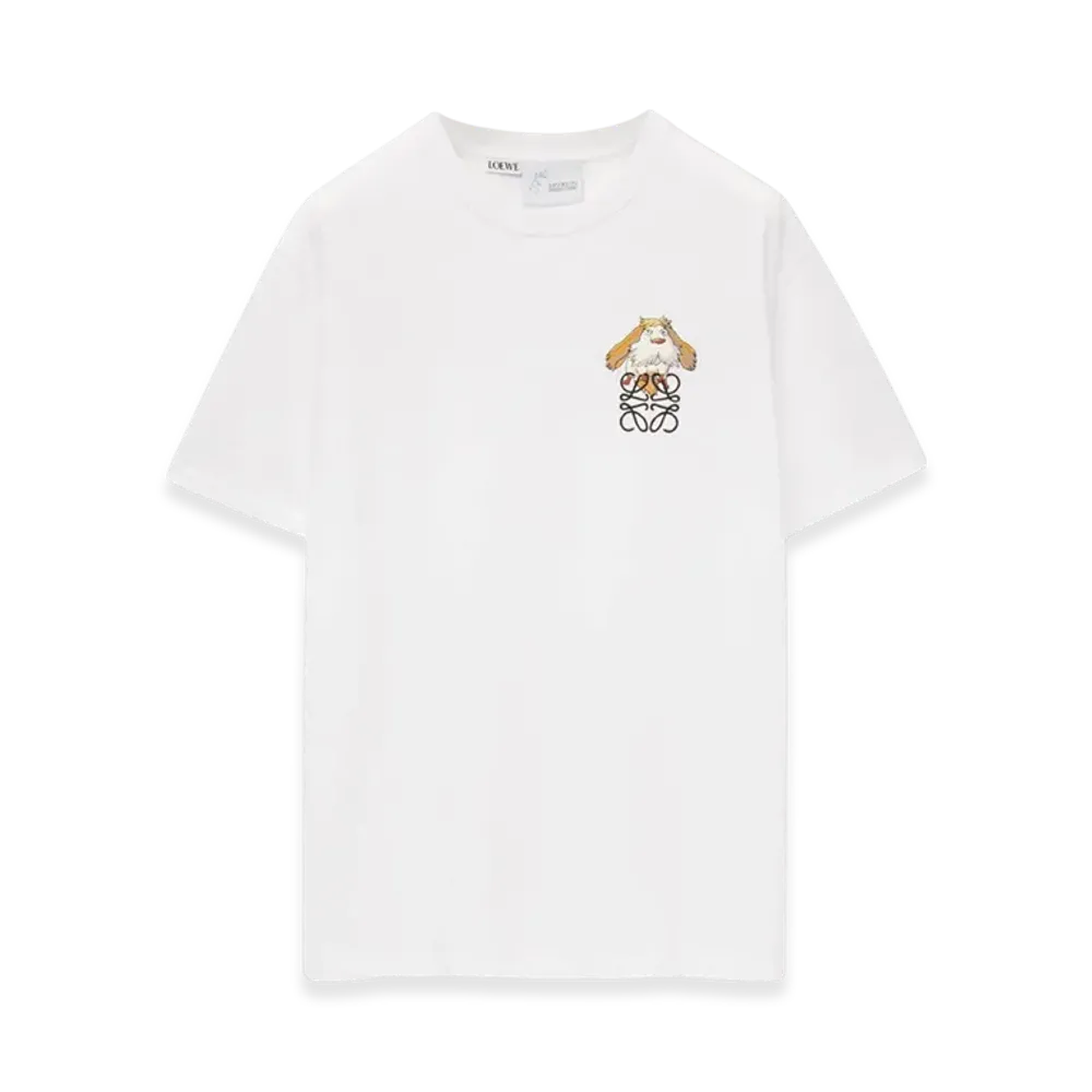 LOEWE x Howl's Moving Castle Heen Anagram T-Shirt in Cotton "White"