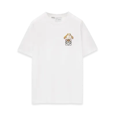 LOEWE x Howl's Moving Castle Heen Anagram T-Shirt in Cotton "White"