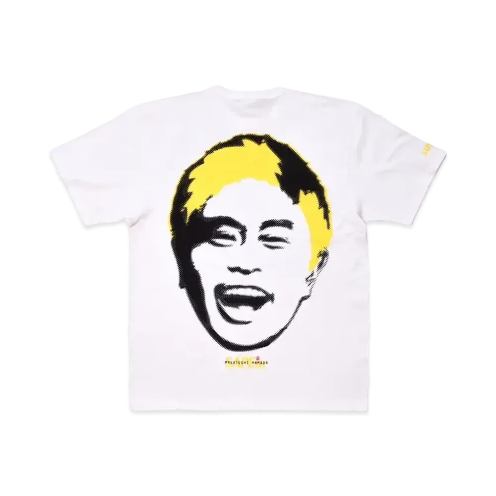 SAPEur x MASATOSHI HAMADA Stamp Logo S/S Tee #2 "White/Yellow"