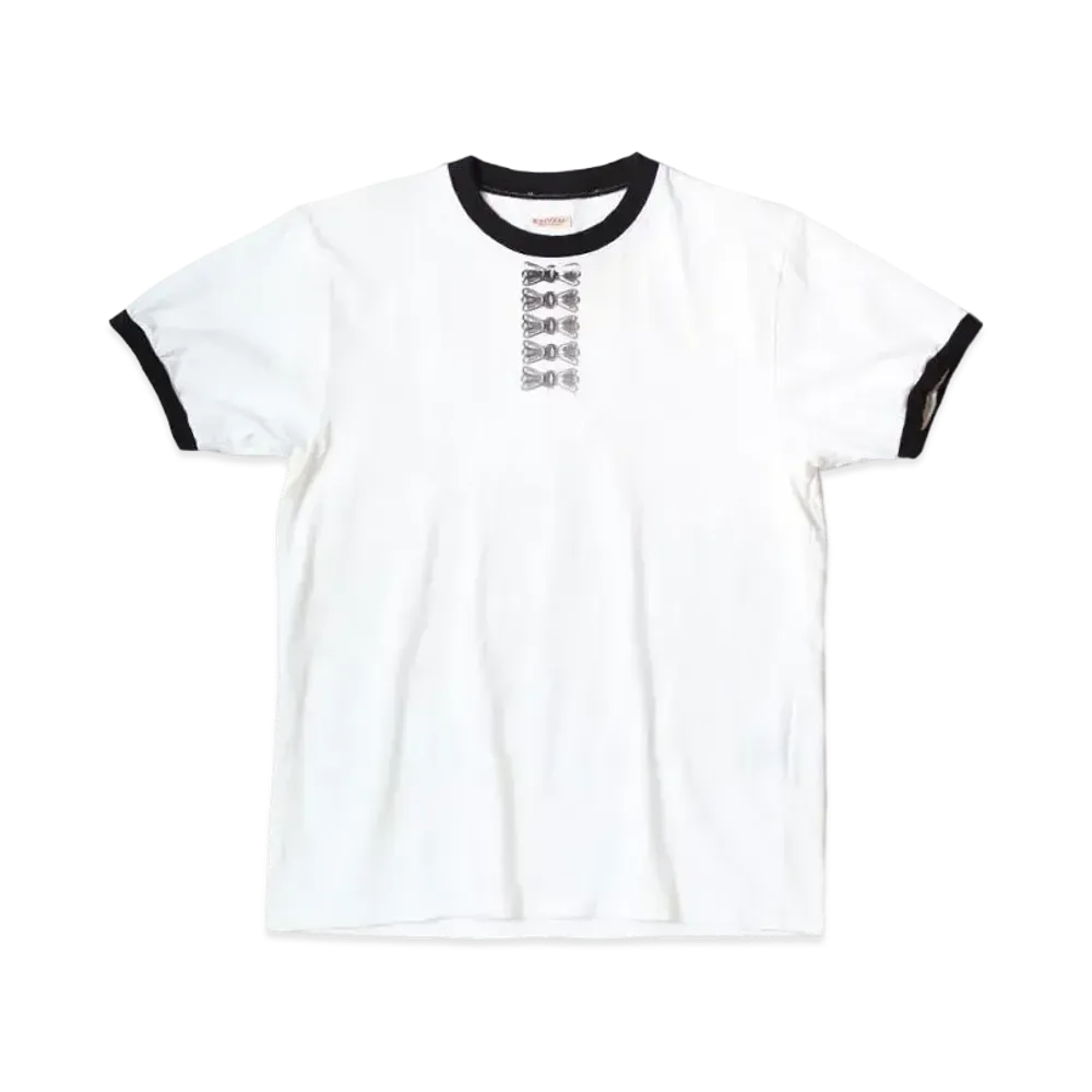 KAPITAL 20 India Ringer Tee "White"