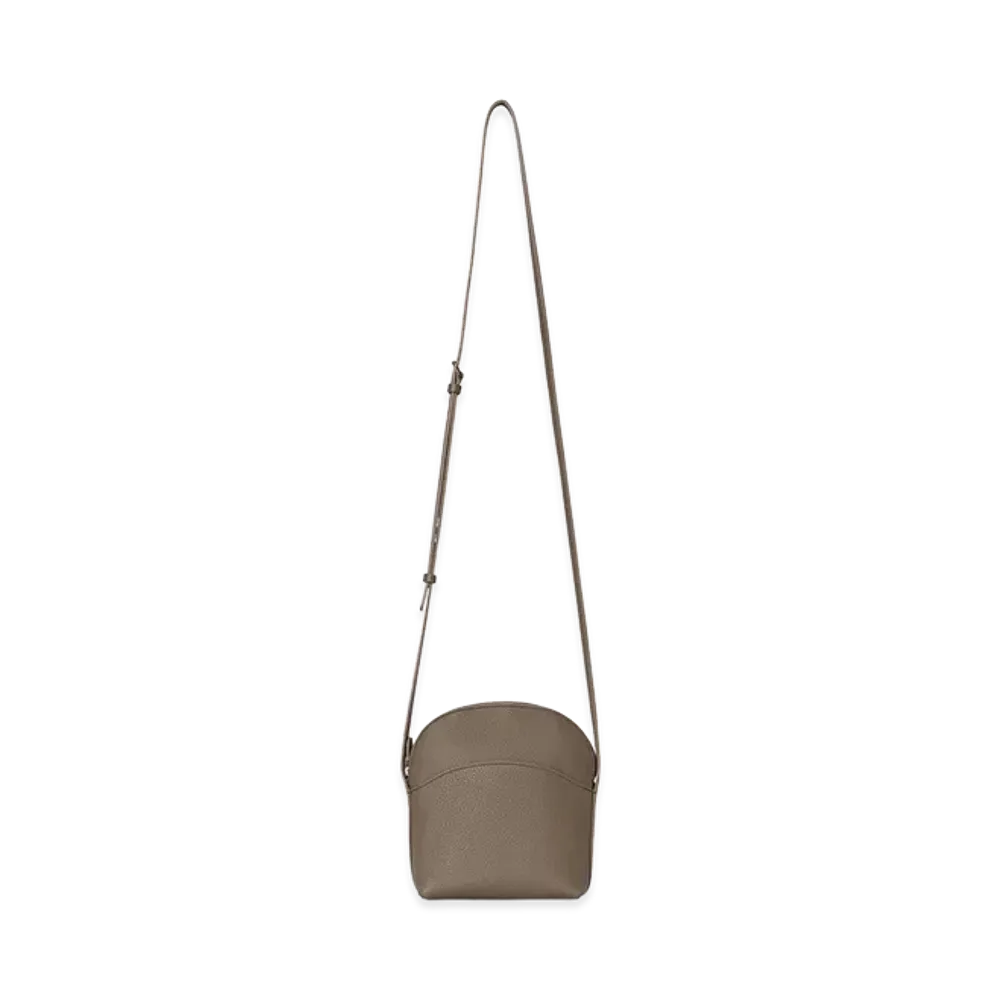 The Row Women's N/S Annie Leather Crossbody Bag "Smoked Taupe"