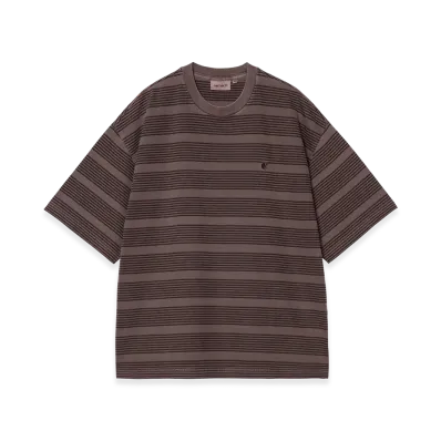 Carhartt WIP S/S Hanson T-Shirt Hanson Stripe "Palisander(Garment Dyed)"