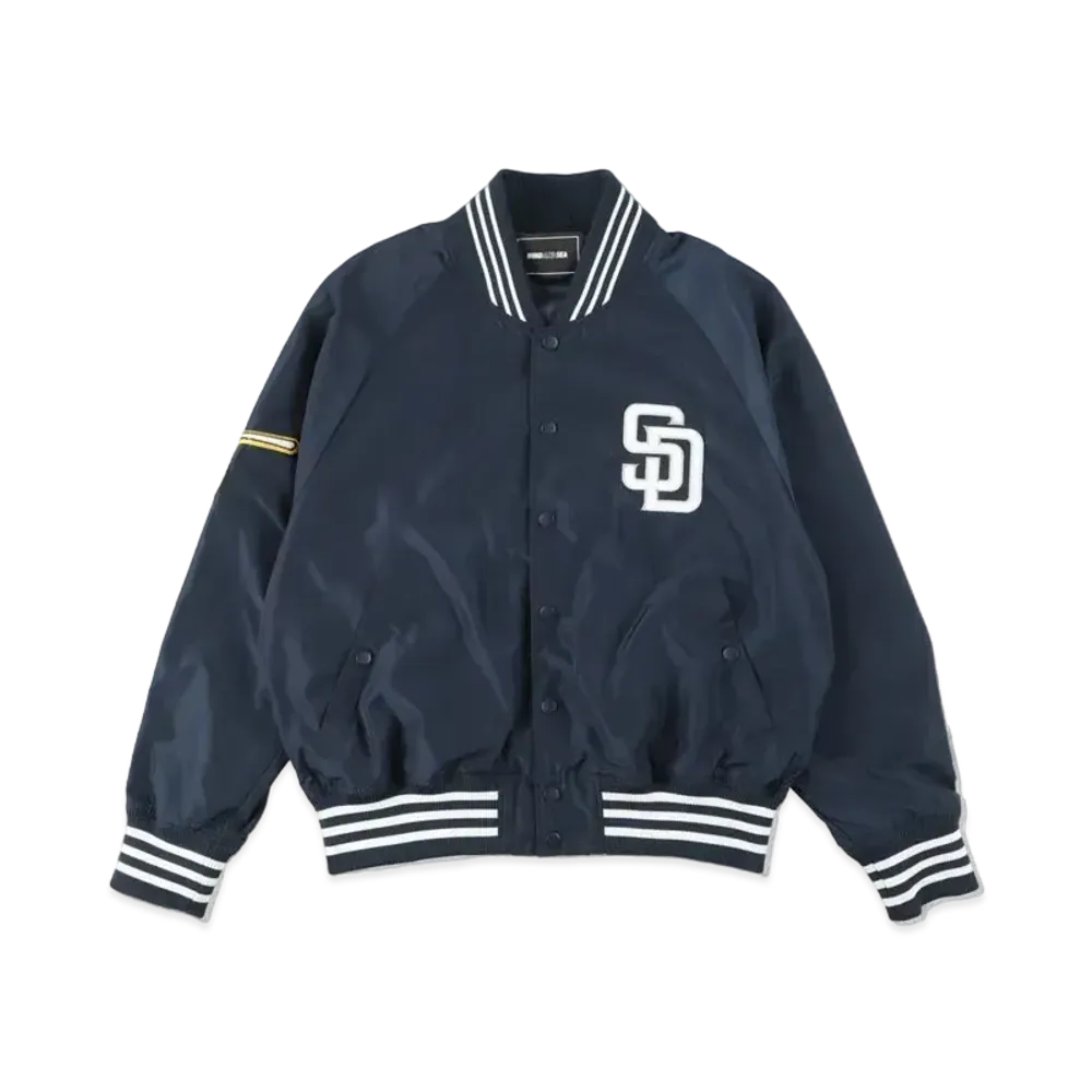 WIND AND SEA x MLB San Diego Padres Satin Blouson "Navy"