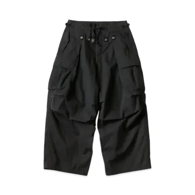 KAPITAL Ripstop Jumbo Cargo Pants "Black"