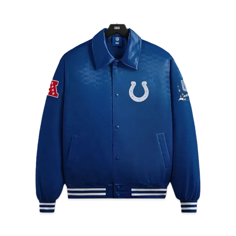Kith x the NFL: Colts Satin Bomber Jacket "Entice"
