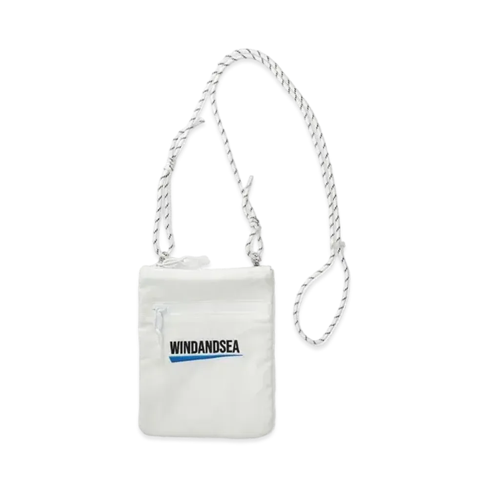 WIND AND SEA Fishnet Recycle Nylon Sacoshe "White"