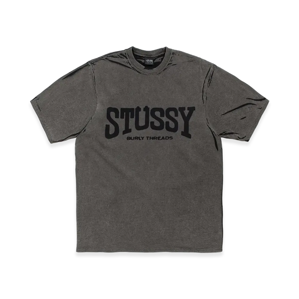 Stussy Burly Stone Washed Tee "Black"