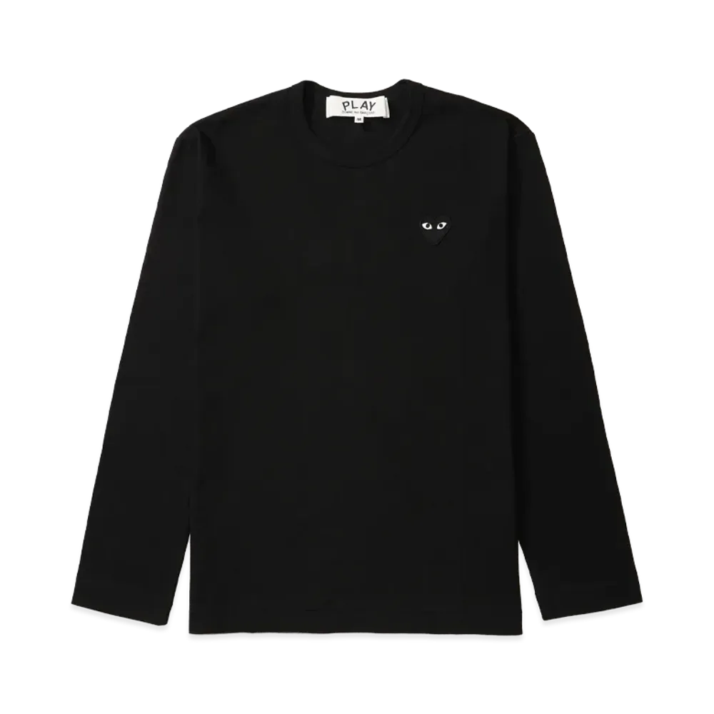 PLAY COMME des GARCONS Unisex Long Sleeve T-Shirt AX-T120-051 "Black"