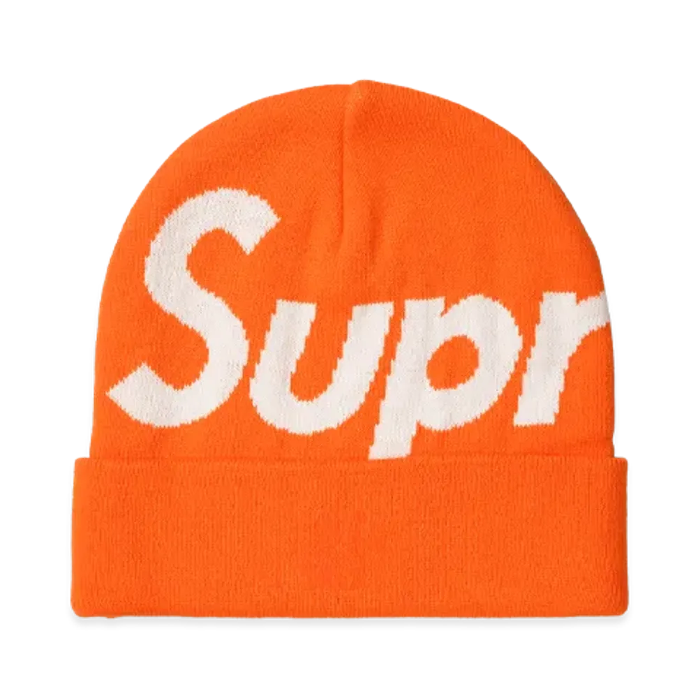 Supreme Big Logo Beanie "Orange"