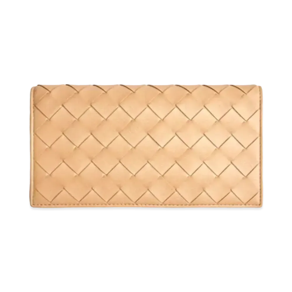 Bottega Veneta Flap Wallet "Almond"