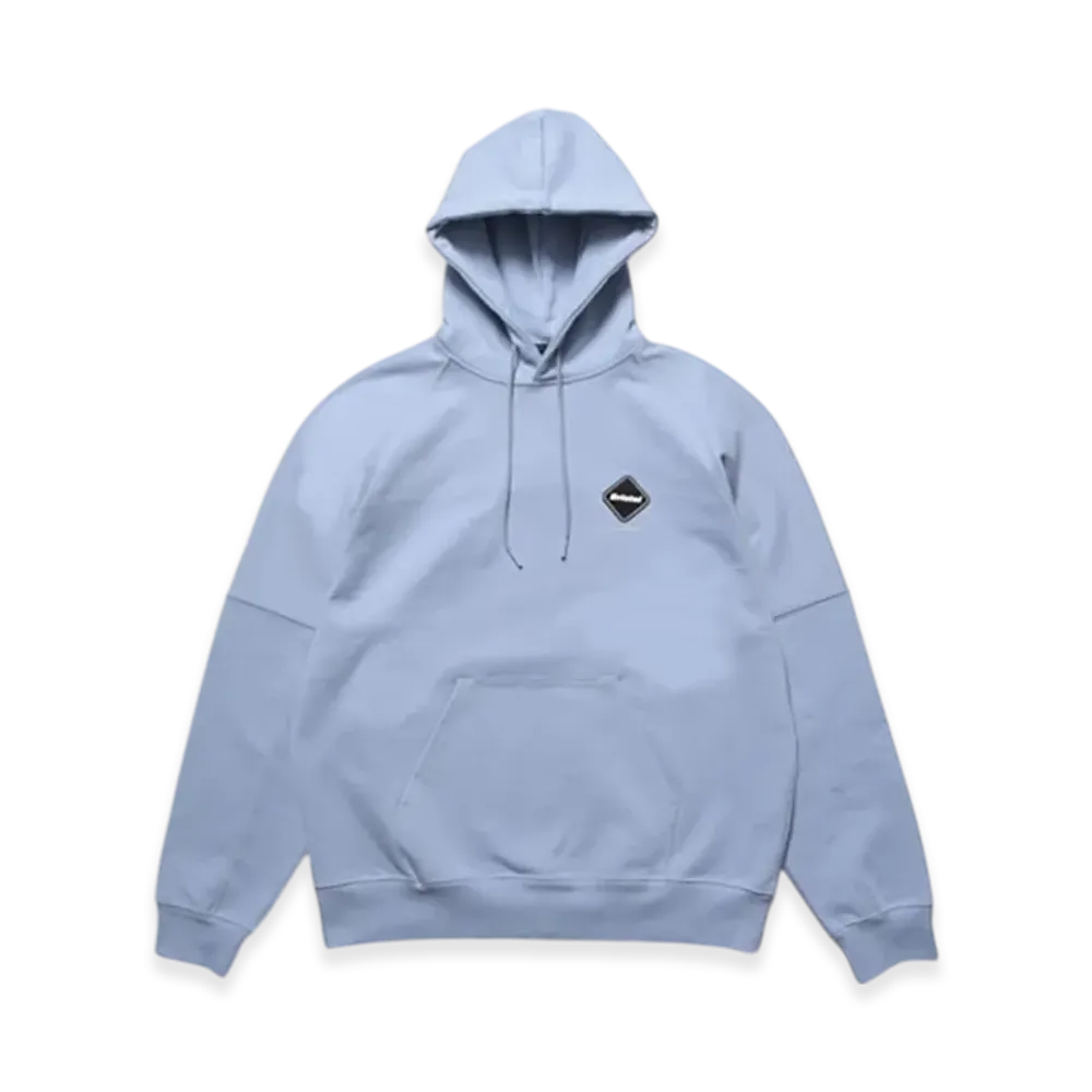 F.C.Real Bristol Big Logo Baggy Sweat Hoodie "Light Blue"