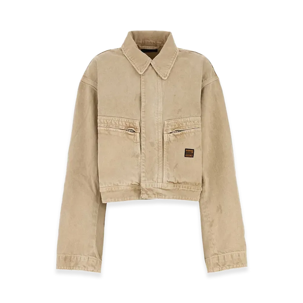 BALENCIAGA Women's Denim Jacket "Beige"