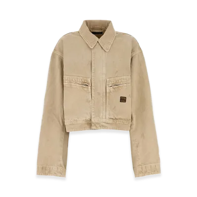 BALENCIAGA Women's Denim Jacket "Beige"