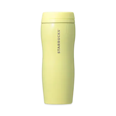 STARBUCKS Curved Recycled Stainless Bottle 355ml "Pearl Yellow"