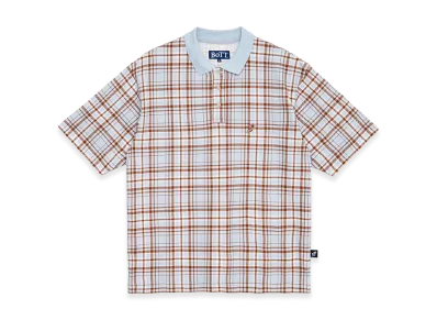 BoTT Plaid S/S Polo Shirt "Blue"