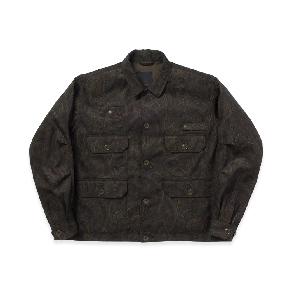 DAIWA PIER39 Women's Tech Flying Shirt Corduroy Paisley "Dark Brown"