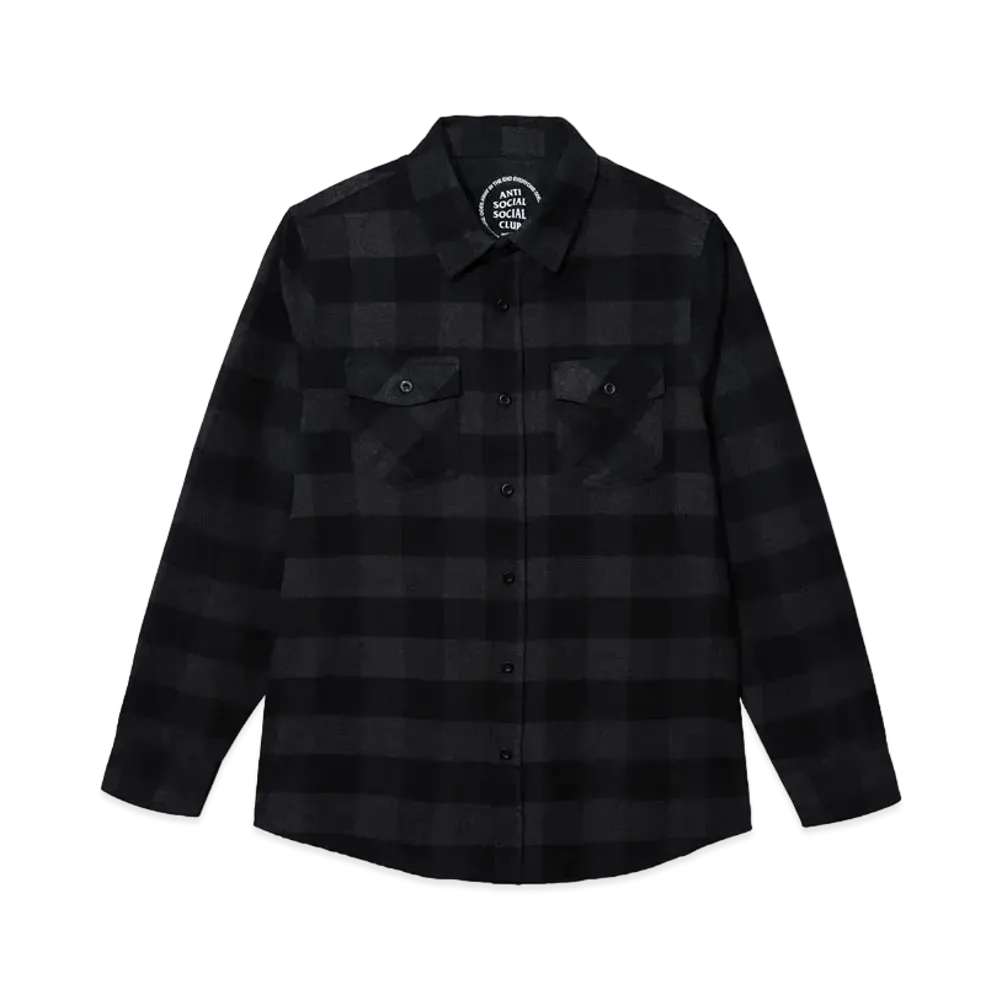 UNDEFEATED x Anti Social Social Club Chess Club Flannel "Black"