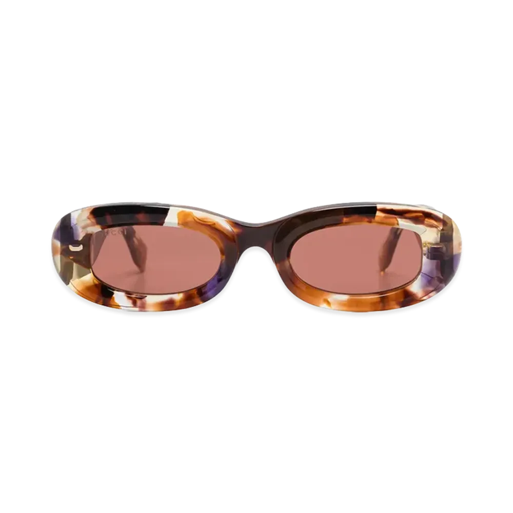 GUCCI Women's Printed Acetate Sunglasses "Brown"
