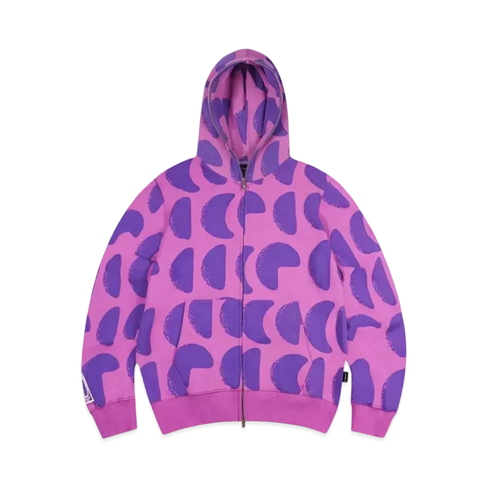 The Boy Has No Patience Moonstone Full Printed Zipper Hoodie "Light Purple"