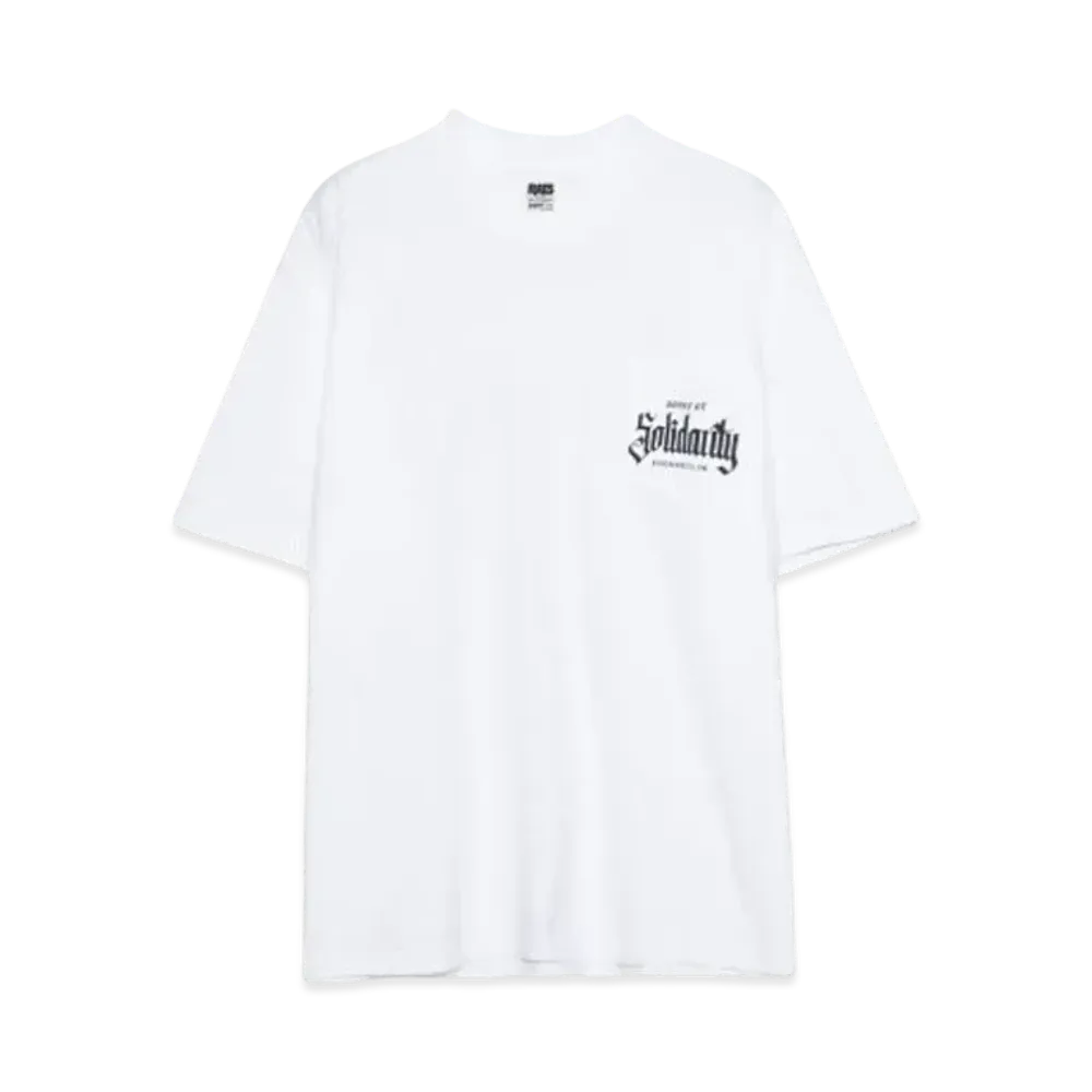 RATS SOLIDARITY POCKET TEE "WHITE"
