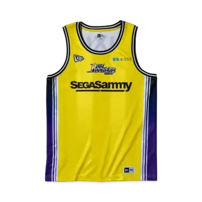 NEW ERA Basketball Game Shirt Sunrockers Shibuya 2024-25 Replica Uniform Home "Yellow"