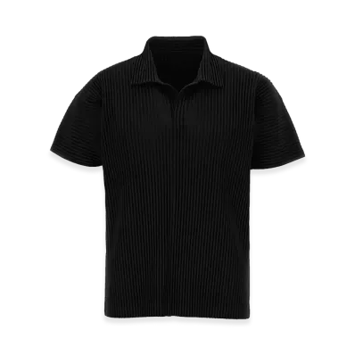 HOMME PLISSE ISSEY MIYAKE Basics Short Sleeve Shirt "Black"