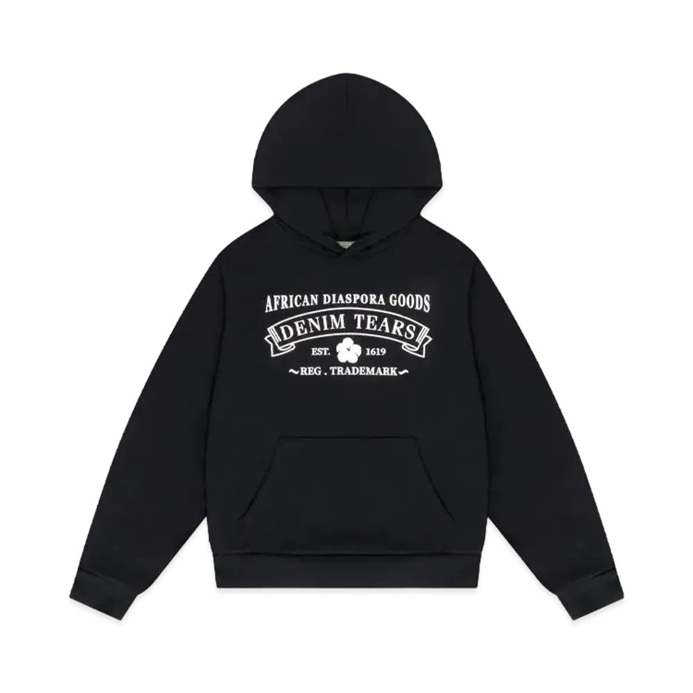 DENIM TEARS ADG Hoodie Washed "Black"