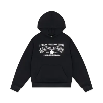 DENIM TEARS ADG Hoodie Washed "Black"