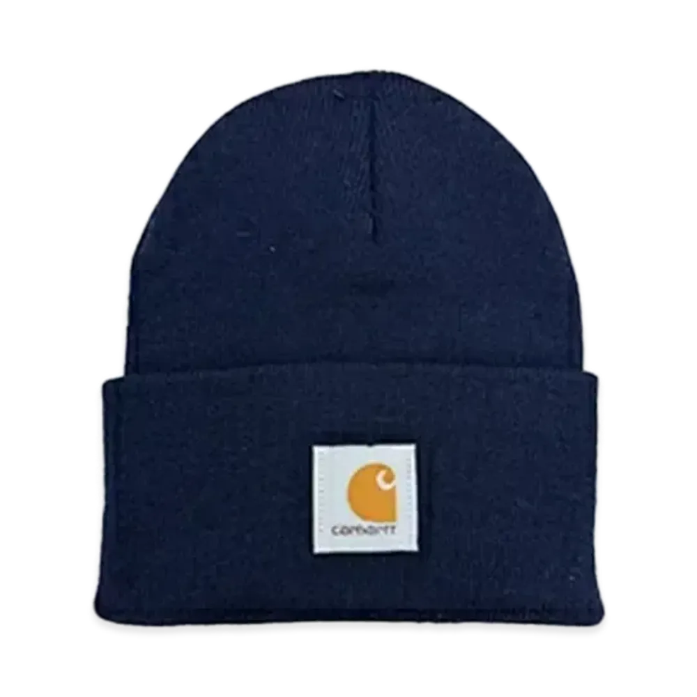 Carhartt Knit Cuffed Beanie Watch Cap C Logo "Navy"