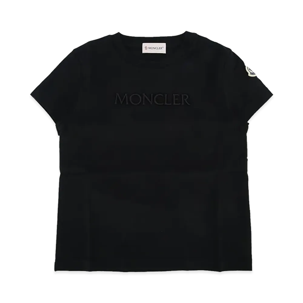 MONCLER Kids Logo Embroidery T-Shirt "Black"