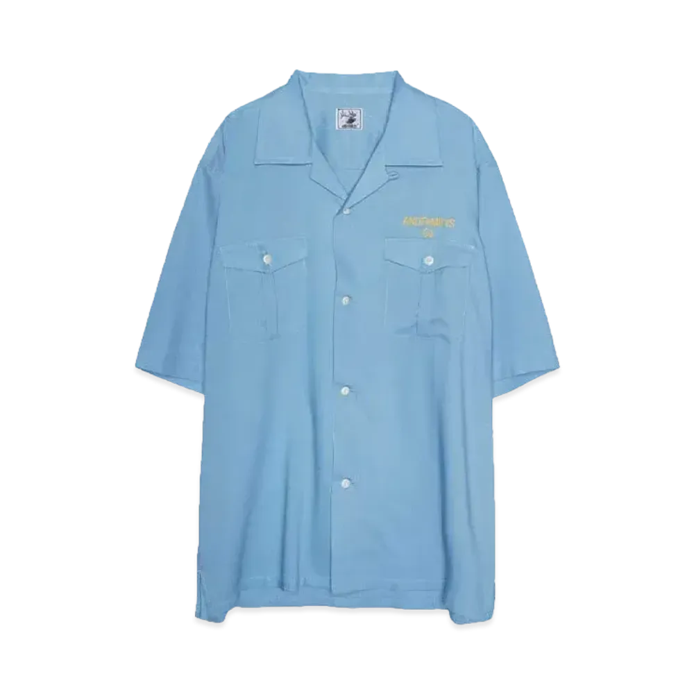 ANDFAMILYS Classic Open Shirts [S/S] "LAKE BLUE"