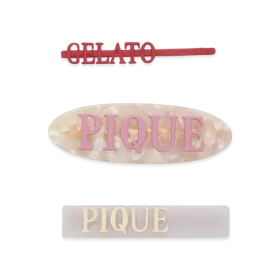 GELATO PIQUE Cool Collection Ice Hairpin & Clip Set "Pink"