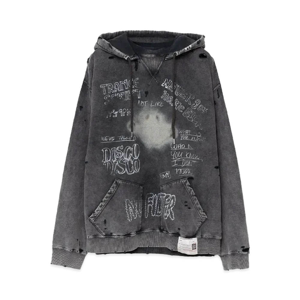 Maison MIHARA YASUHIRO Bleached Hoodie "Black"