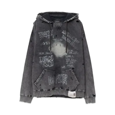 Maison MIHARA YASUHIRO Bleached Hoodie "Black"