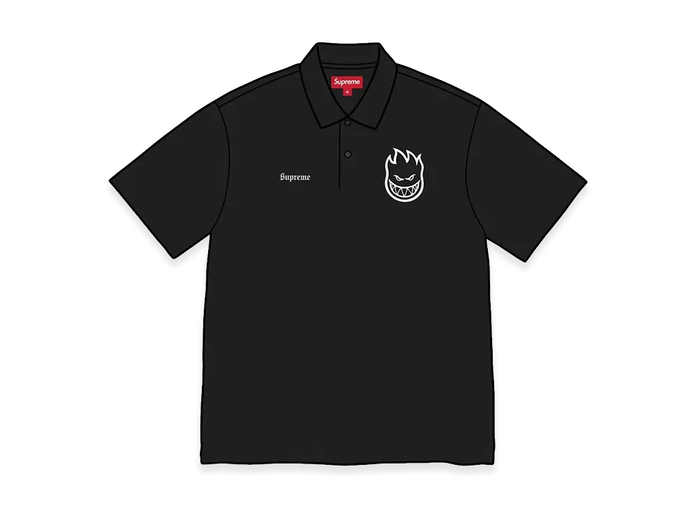 Supreme x Spitfire Polo "Black"