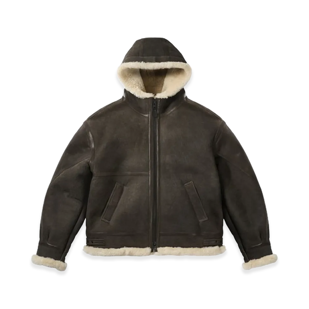 PALACE Sheepskin Flying Jacket "Brown"